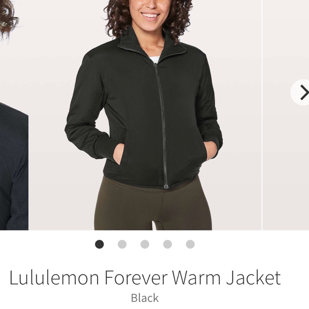 Lululemon Forever Warm bomber style coat